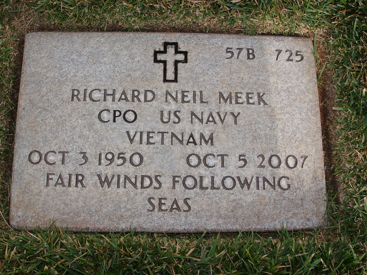 Richard Neil Meek final resting